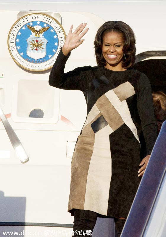 Michelle Obama starts landmark trip