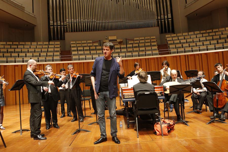 French countertenor singer rehearses at National Grand Theater