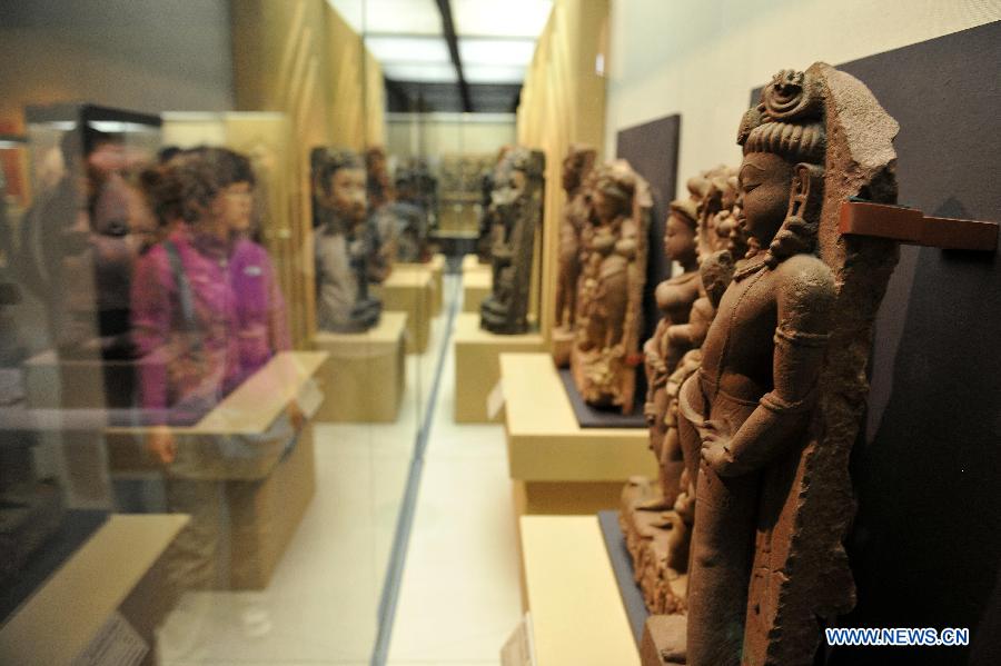 Indian cultural masterworks displayed in Shanxi