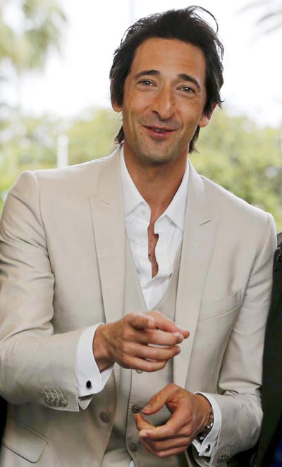 Adrien Brody promotes 'Emperor' in Cannes