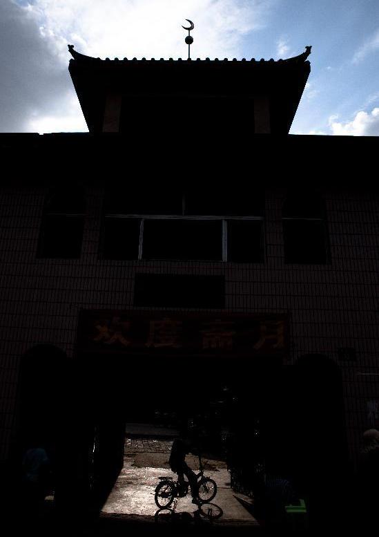 Ancient-style Qingzhenzhongsi Mosque in Yinchuan, China