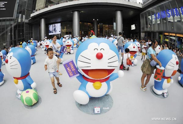 Doraemon exhibition kicks off in SW China's Chengdu