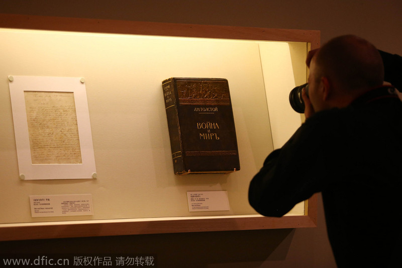 Exhibition on Tolstoy debuts in China museum