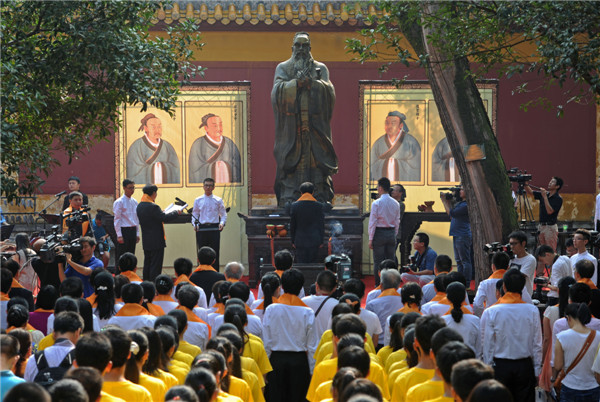 China marks 2,565 anniversary of Confucius' birth