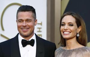 Brad Pitt attends world premiere for movie 'Fury'