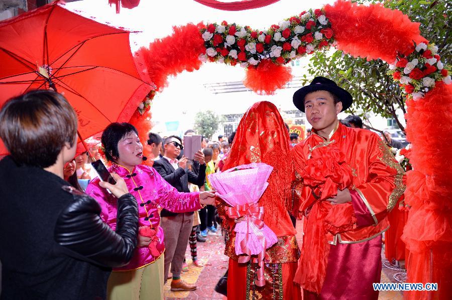 A Chinese traditional wedding