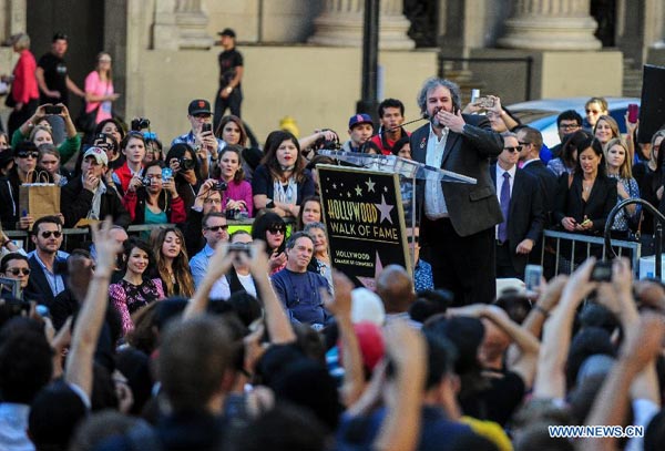 Peter Jackson honored with star on Hollywood Walk of Fame