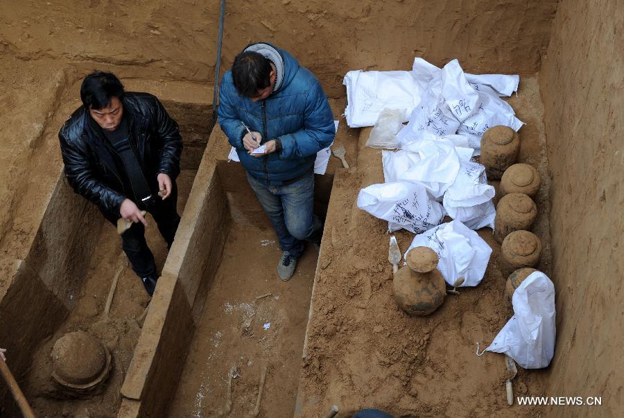 In Pictures: excavating spot of ancient relics of the Han Dynasty