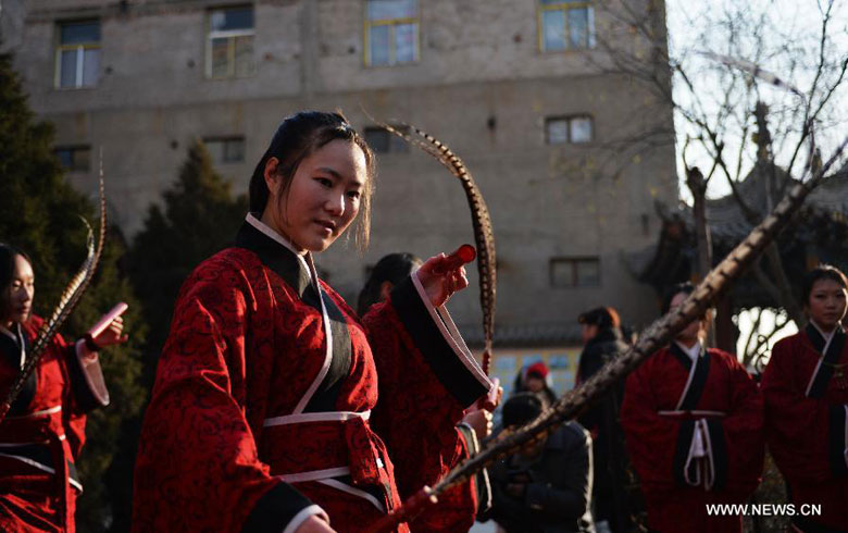 Sacrificial rite marks Winter Solstice Day