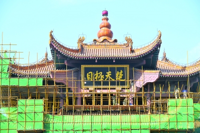 Yellow Crane Tower renovated for first time in 30 years