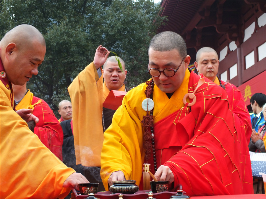 Ancient monastery holds consecration ceremony in Hubei