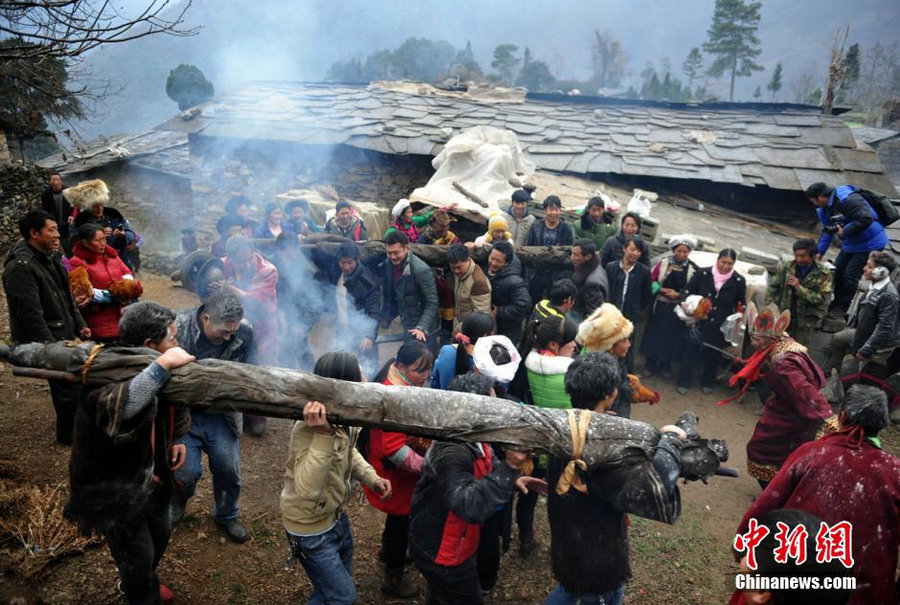 Grand festival in the remote mountain