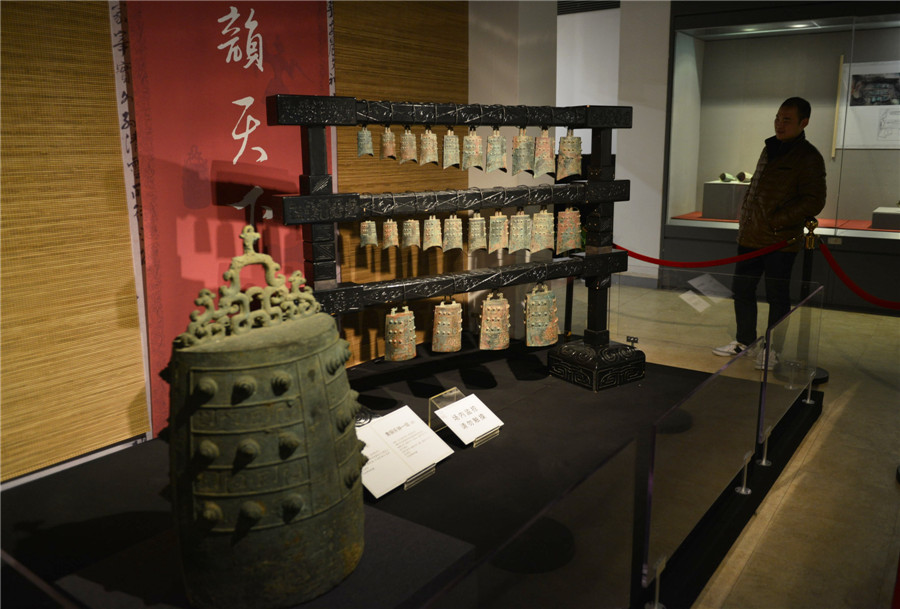 Ancient musical instruments on display in Hangzhou