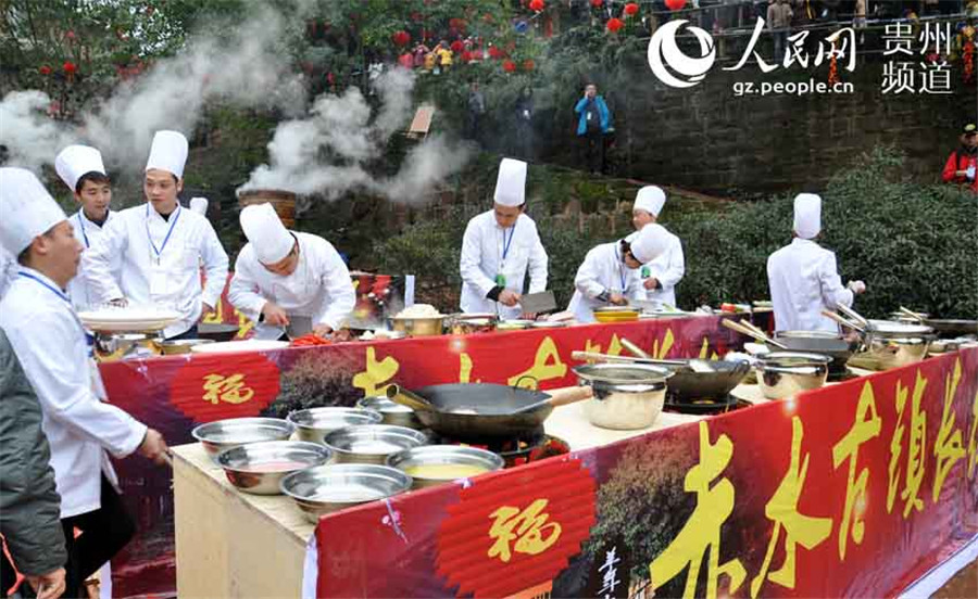 'Long Street Banquet' in Datong ancient town