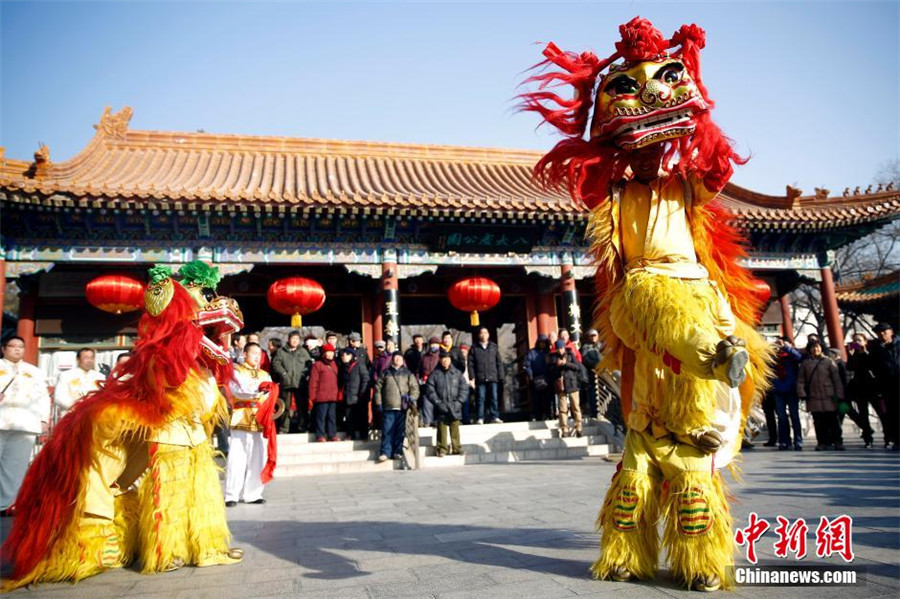 Badachu temple fair rehearsal to celebrate Spring Festival