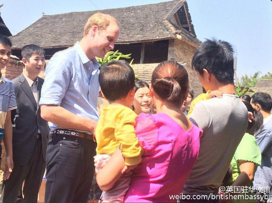 Prince William visits Asian elephant park