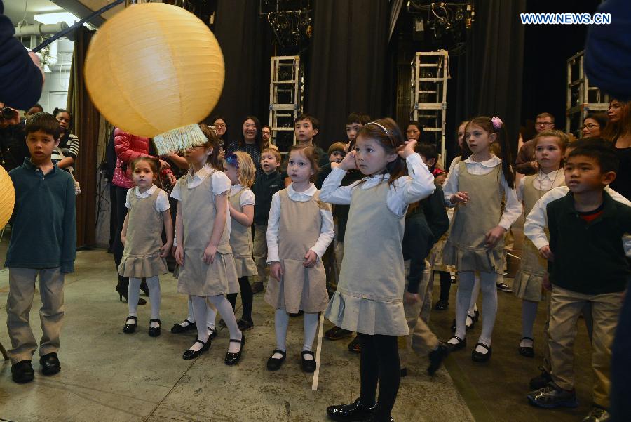 Children perform 'Ballad of Mulan' in NYC