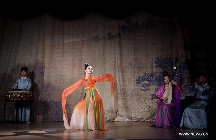 Chinese ancient music performance attracts crowds in Turkey