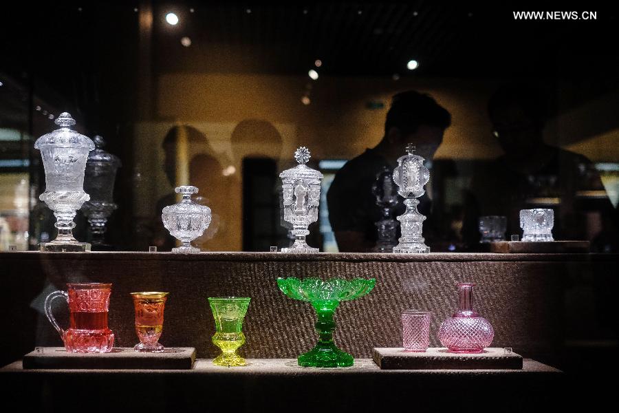 European glass art exhibition kicked off in Shanxi Museum