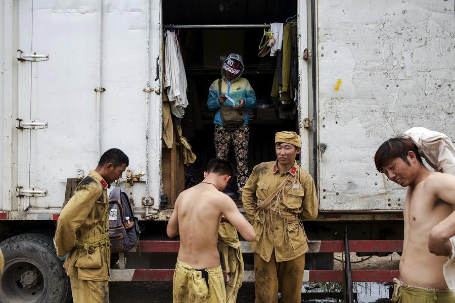 Behind the scenes of a Chinese war drama