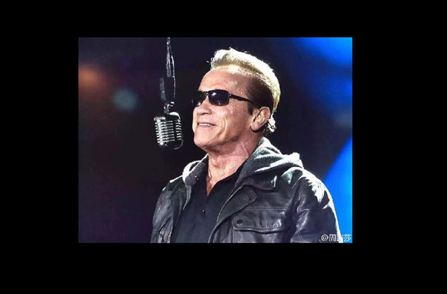 Arnold Schwarzenegger appears on popular Chinese talent show