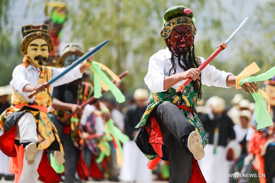 Traditional 'Anzhaonadun' festival celebrated in Qinghai