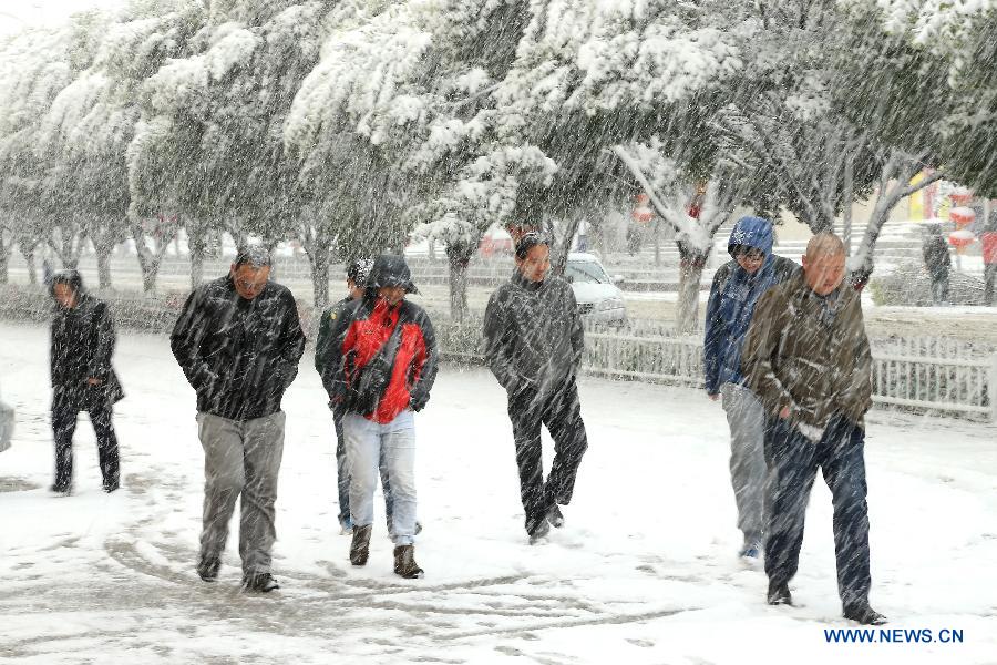 Heavy snow hits Kazak Autonomous County