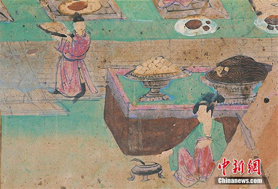 Double Ninth Festival presented in Dunhuang frescoes