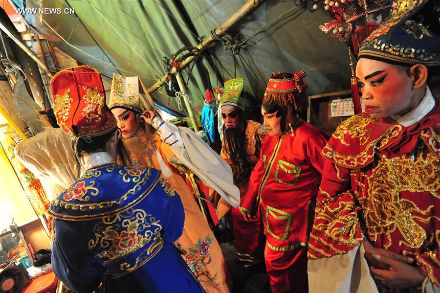 Chinese opera showed in Bangkok, Thailand