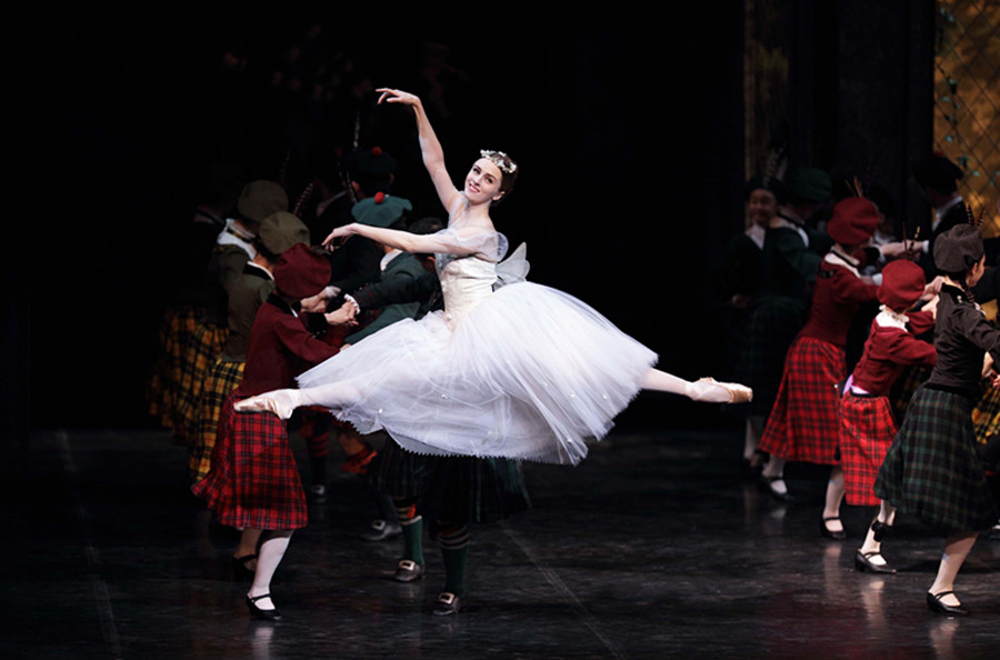 Dancers from Denmark and China perform classic ballet