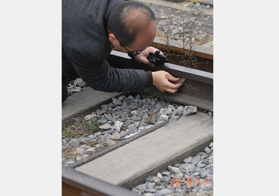 Qing Dynasty railway track still in use