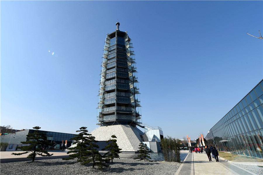 Porcelain Tower Relics Park opens in Nanjing