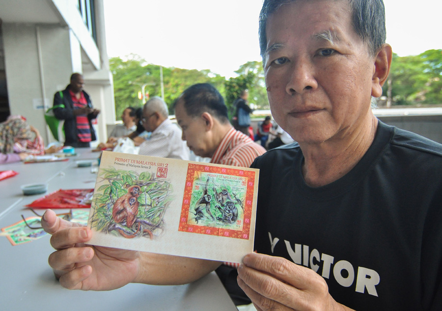 Post Malaysia launches stamps to celebrate 'Year of Monkey'