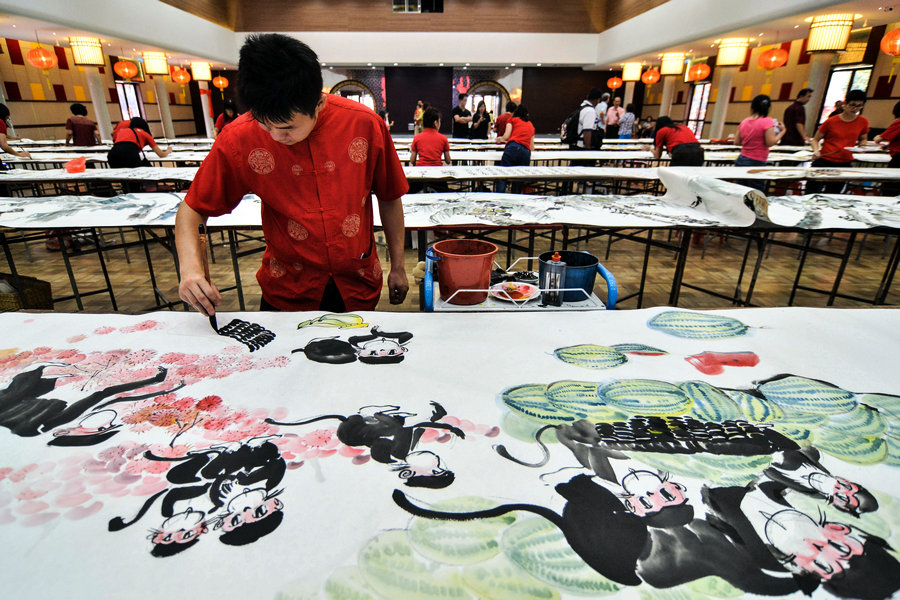 Paintings created in Malaysia to welcome Chinese New Year