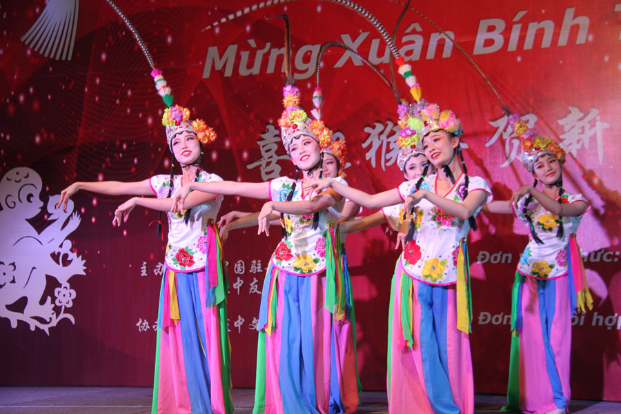 2016 Spring Festival party held by Chinese Embassy in Vietnam