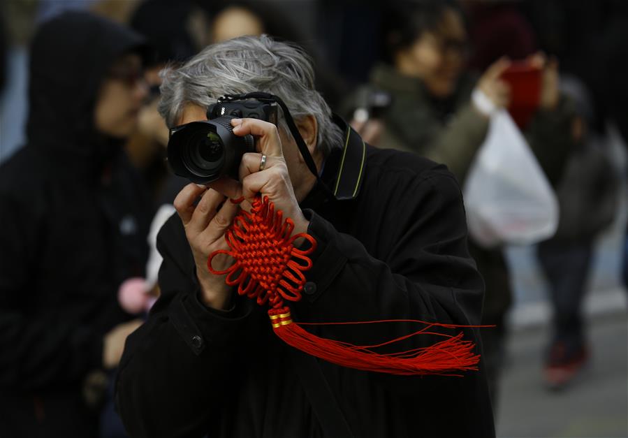 Performers take part in Chinese New Year Parade in Brussels