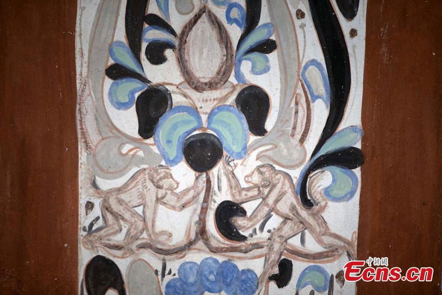 Dunhuang murals feature monkeys 1,400 years ago