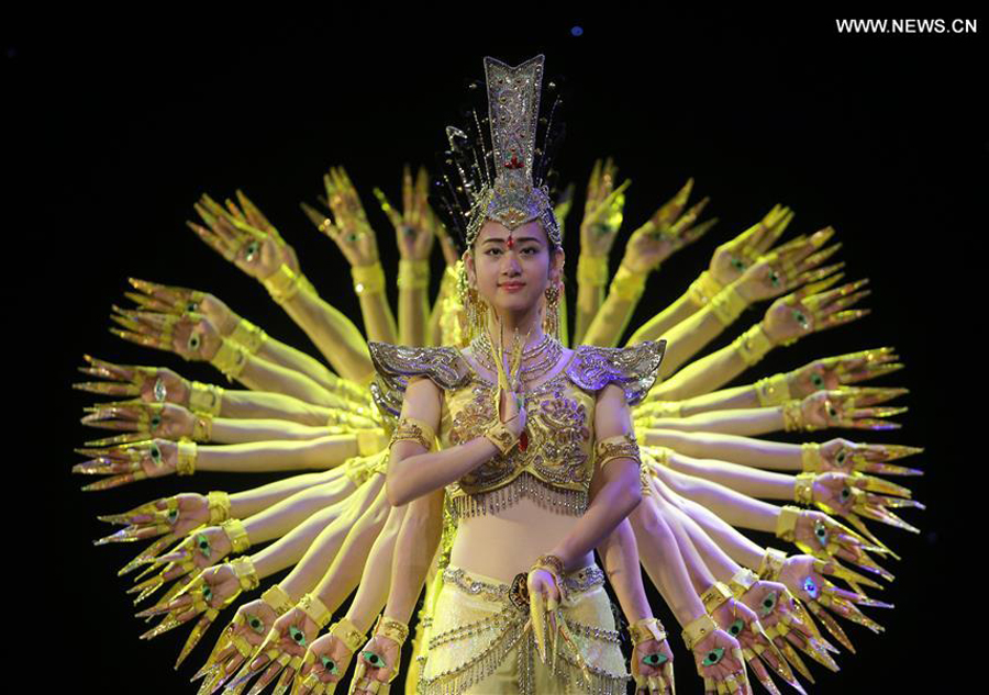 Chinese disabled artists perform to celebrate Lunar New Year in Panama