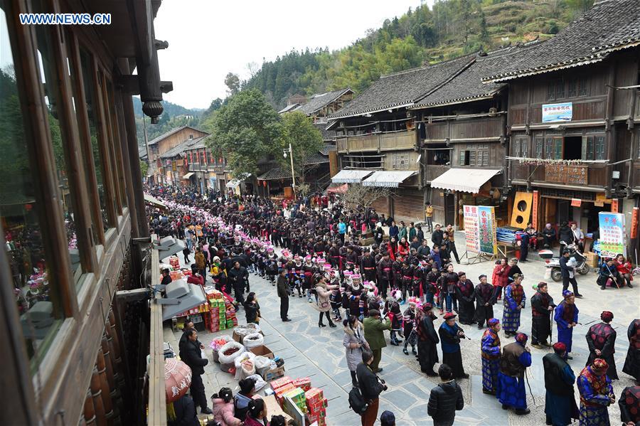 Ancestor-worshipping ritual held in China's Guizhou