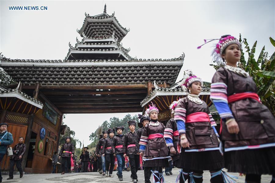 Ancestor-worshipping ritual held in China's Guizhou