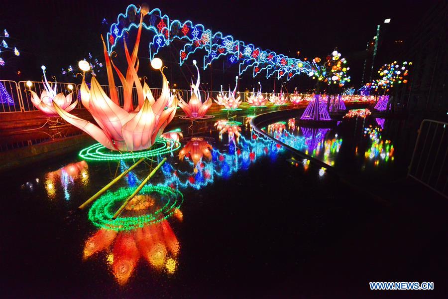 Lantern carnival held at Shanghai Expo Park, E China