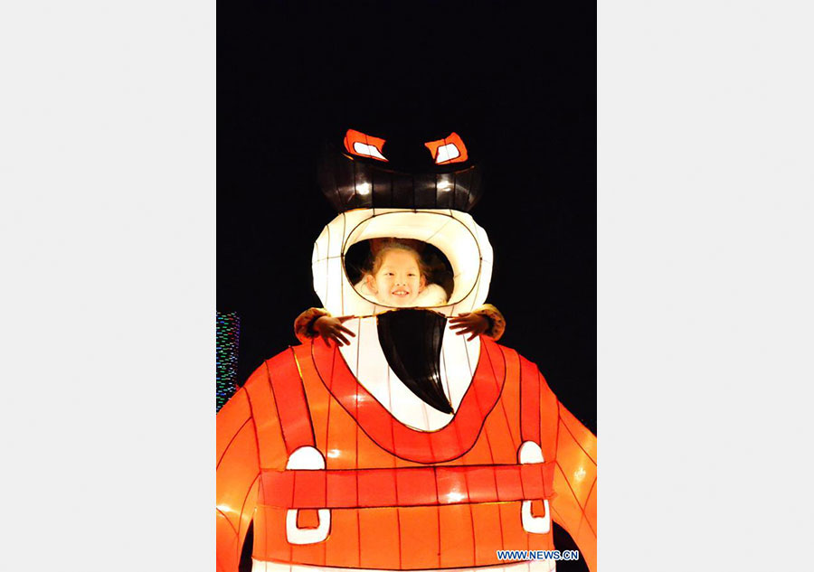 Lantern carnival held at Shanghai Expo Park, E China