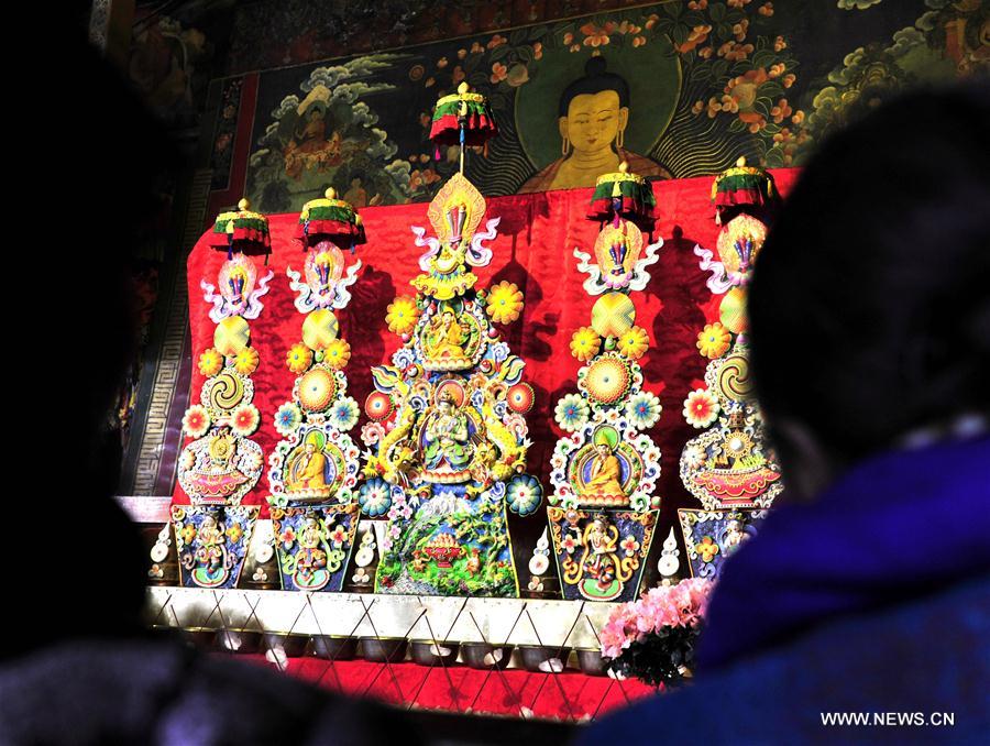 Exhibition of butter sculptures held in Lhasa