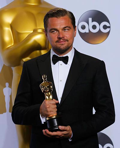 Leonardo DiCaprio wins best actor Oscar for 'The Revenant'