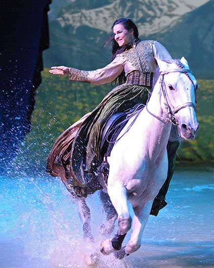 Horse spectacle Cavalia riding to Beijing