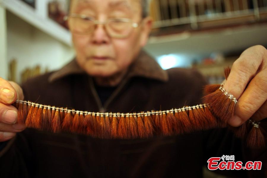 80-year-old man keeps brush making craft alive