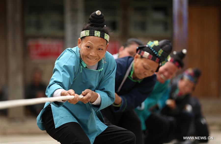 Women of Miao ethnic group celebrate Women's Day in SW China