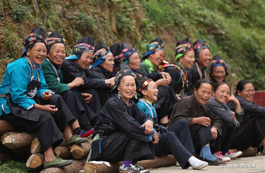 Women of Miao ethnic group celebrate Women's Day in SW China