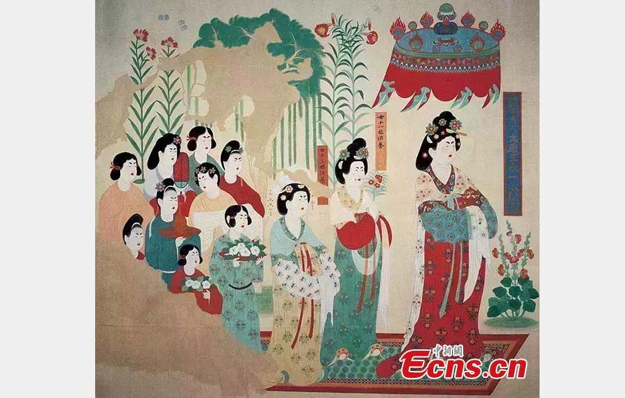 Dunhuang academy features female figures