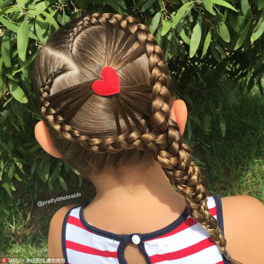 Fancy hair braids on little girl amaze social media